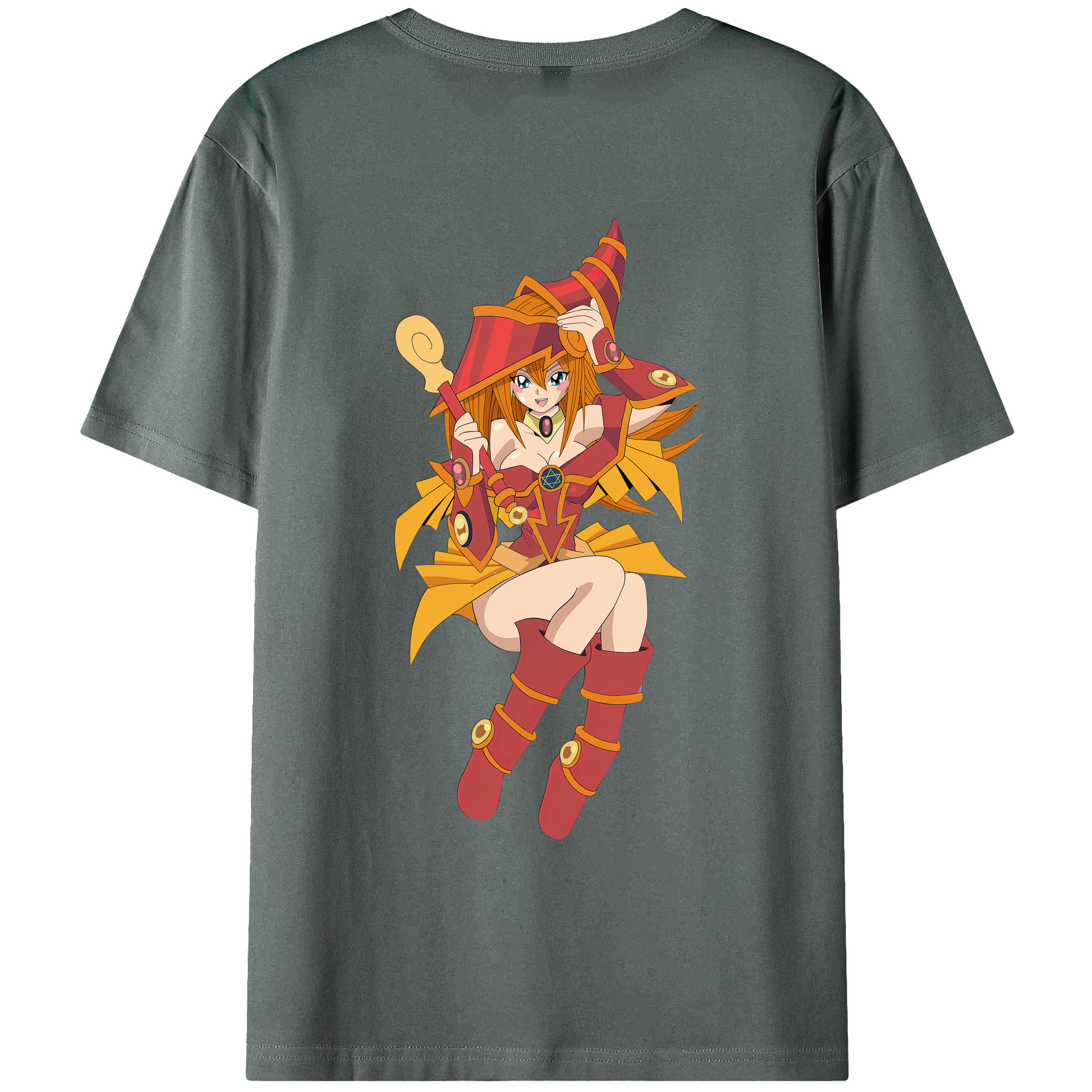（画像用） 遊☆戯☆王 Yu-Gi-Oh! 綿100％ メンズ半袖Tシャツ（バックプリント） 通気性